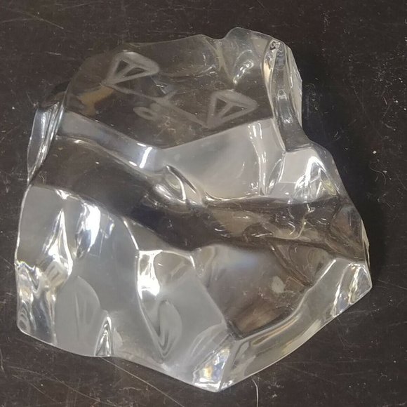 CRYSTAL "ICEBERG" ZODIAC LIBRA PAPERWEIGHT LEGAL SCALES VAL ST. LAMBERT FRENCH - Picture 3 of 5